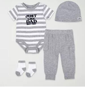 New! Baby Essentials 18M Baby Boys 4-pc. Pant Set